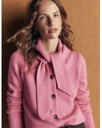 Boden - Lydia Tie Neck Knit Cardigan - Lyst