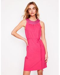 Boden - Eleni Kurzes Kleid Mit Stickerei - Lyst