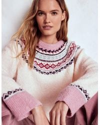 Boden - Bouclé Raglan Jumper - Lyst