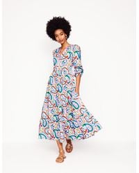 Boden - Cotton Midi Dress-Multi, Meadow Paisley - Lyst