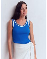 Boden - Maddie Trim Detail Vest Top - Lyst
