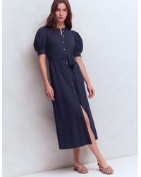 Boden - Puff Sleeve Ponte Shirt Dress - Lyst