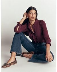 Boden - Jersey Frill Blouse - Lyst
