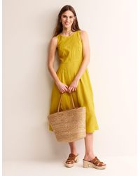 Boden - Carla Linen Midi Dress - Lyst