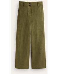 Boden - Westbourne Linen Crop Trousers - Lyst