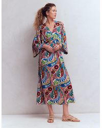 Boden - Nell Kimono Midi Jersey Dress - Lyst