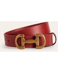 Boden - Iris Snaffle-Trim Leather Belt - Lyst