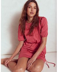 Boden - Cutwork Detail Short Dress - Lyst