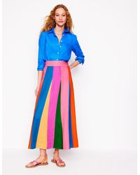 Boden - Linen Flippy Maxi Skirt - Lyst