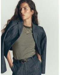 Boden - Ribbed Cotton T-Shirt - Lyst