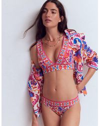Boden - Porto V-Neck Bikini Top - Lyst