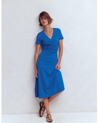 Boden - Una Ruched Front Ponte Dress - Lyst