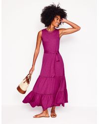 Boden - Mila Trim Tiered Jersey Dress - Lyst