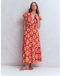 Boden - Tala Tiered Jersey Maxi Dress - Lyst