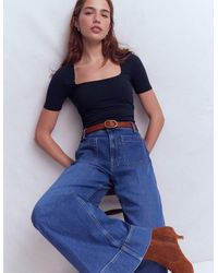 Boden - Double Layer Square Neck Tee - Lyst