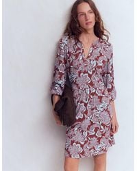 Boden - Cathy Notch Neck Jersey Dress - Lyst
