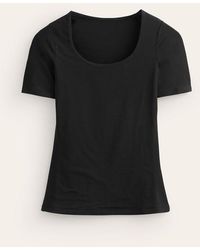 Boden - Doppellagiges t-shirt mit tiefem rundhalsausschnitt - Lyst