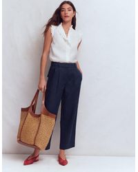 Boden - Bloomsbury Linen Trousers - Lyst