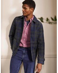 Boden Elgin Wool Jacket And Navy Check Men , And Navy Check - Gray