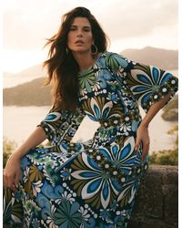 Boden - Imelda Kimono Jersey Dress- Botanical Trail - Lyst