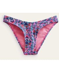 Boden - Curve Top Bikini Bottoms Festival Pink, Vine Terrace - Lyst