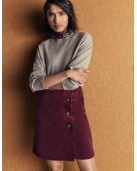 Boden - Evelyn Button Cord Wrap Skirt - Lyst