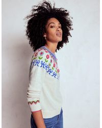 Boden - Edie Fair Isle Sweater - Lyst