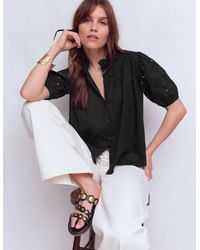 Boden - Cutwork Puff Sleeve Top - Lyst