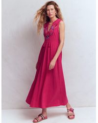 Boden - Notch Neck Jersey Maxi Dress - Lyst
