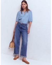 Boden - Leah Short Sleeve Linen Top - Lyst