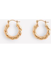 Boden - Chunky Twist Hoops - Lyst