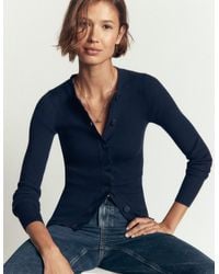 Boden - Rhianne Cotton Rib Cardigan - Lyst