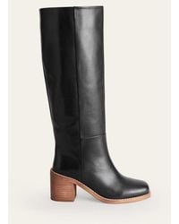 Boden - Straight Leather Knee Boots - Lyst