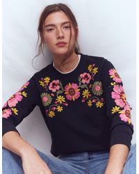 Boden - Hannah Embroidered Sweatshirt - Lyst