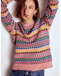 Boden - Edie Fair Isle Sweater - Lyst