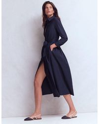 Boden - Alexa Long Sleeve Midi Dress-Dark, Decorative Blossom - Lyst