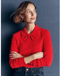 Boden - Bow Neck Knitted Jumper - Lyst