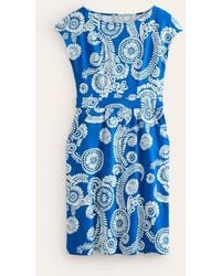 Boden - Florrie Jersey Dress Indigo Bunting, Abstract Charm - Lyst