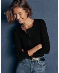 Boden - Ribbed Long Sleeve Henley - Lyst