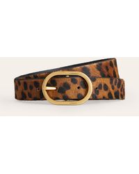 Boden - Klassischer Ledergürtel-Mohair, Leopardenmuster - Lyst