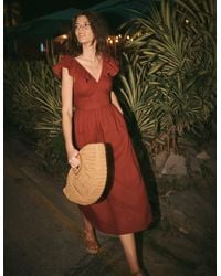 Boden - Mega Ruffle Linen Dress - Lyst