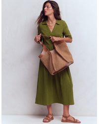 Boden - Aria Collared Jersey Dress - Lyst