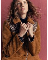 Boden - Reversible Borg Mix Coat - Lyst