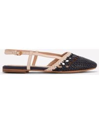 Boden - Woven Slingback Flats - Lyst