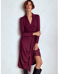Boden - Imogen Collared Jersey Dress - Lyst