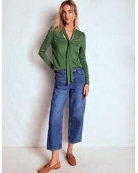 Boden - Tie Neck Supersoft Top - Lyst