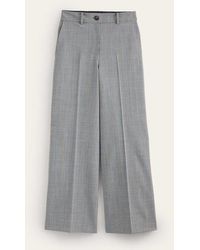 Boden - Westbourne Wool-twill Pants Ivory, Charcoal And Blue Pow - Lyst