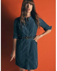 Boden - Zara Cord Short Dress - Lyst