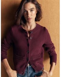 Boden - Lucy Chunky Cotton Cardigan - Lyst