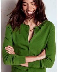 Boden - Emilia Cotton Crew Cardigan - Lyst